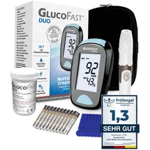 Glucofast Duo Blutzuckermessgerät mg/dl inkl. 10 Teststreifen