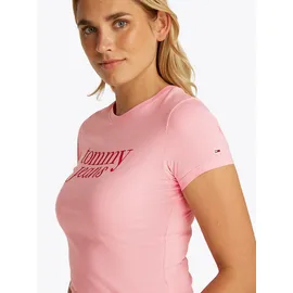 Tommy Hilfiger Tommy Jeans T-Shirt TJW 2PACK ESSENTIAL LOGO TEE (Packung, 2-tlg) mit Logodruck rosa XL (42)