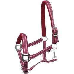 Halfter Zari Horsegear Rot-Silber WARMBLUT