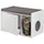 Relaxdays Katzenschrank mit Sitzauflage weiß/grau