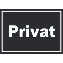 HB-Druck Privat Aufkleber weiß-schwarz A8 (52x74mm)