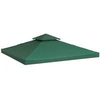 Outsunny Ersatzdach für Pavillon 3 x 3 m 1 Stück Grün