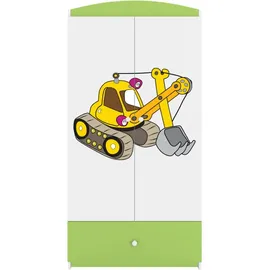 raumhirsch furniture Kinderkleiderschrank 90 x 175 x 52 cm Holzwerkstoff grün