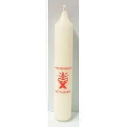 Kopschitz Kerzen Kerze Friedenslicht aus Bethlehem, Leuchterkerze, christliche Weihnachtskerze, 160 x 28 mm