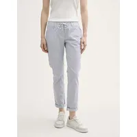 Tom Tailor Tapered Relaxed Hosen - Navy Irregular Woven