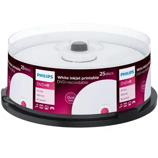 Philips 1x25 Philips DVD+R 8,5GB DL 8x IW SP