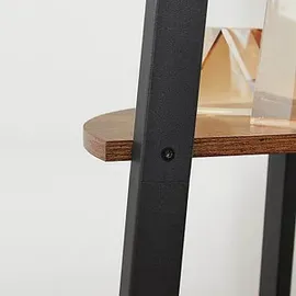 VASAGLE Eckregal schwarz 48,5 x 34,0 x 125,0 cm