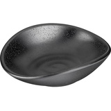 APS Schale ZEN, 13 x 11 cm, Höhe 3,5 cm, 0,1 Liter, Melamin, schwarz, Steinoptik