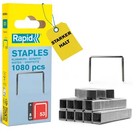 Rapid Tackerklammern Typ 53, 8 mm (1.080 Stück)
