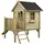 Swingking Spielhaus Camilla mit Rutsche 177 x 184 x 210 cm Natur/Gelb