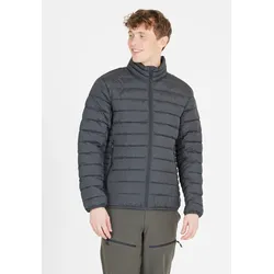 Steppjacke WHISTLER "Edge M CFT", Herren, Gr. M, grau (dunkelgrau), 100% Polyester, kariert, unifarben, casual, normal, Langarm, Jacken, in atmungsaktivem und leichtgewichtigem Design