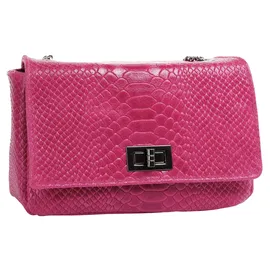 Cluty Umhängetasche Leder Pink