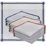 Betz Stofftaschentücher - Herrentaschentücher - Männertaschentücher aus 100% Baumwolle - 40x40 cm - Leo 7 Dessin 2 - 40 x 40 cm