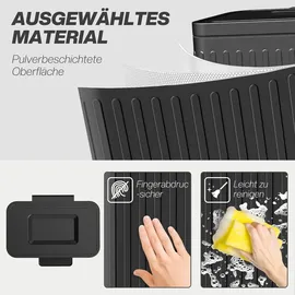 Homcom Mülleimer 20 l Schwarz