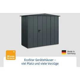 Hörmann Gerätehaus Elegant-S 2,38 x 1,08 m Anthrazitgrau