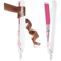 Mini Glätteisen, 2 in 1 Glätteisen Locken Und Glätten, Mini Haarglätter Für Kurz