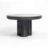 FineBuy Couchtisch Weiß Marmor 60 x 35 cm