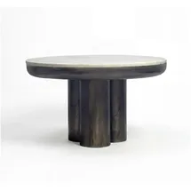 FineBuy Couchtisch Weiß Marmor 60 x 35 cm