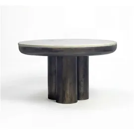 FineBuy Couchtisch Weiß Marmor 60 x 35 cm