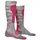 X-Socks Ski Silk Merino 4.0 Skisocken Damen 2 Paar Grau/Pink 41-42