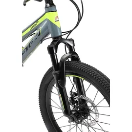 Bikestar Mountainbike 20 Zoll grau/gelb