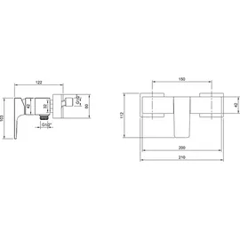 Villeroy & Boch Architectura Square in Chrom