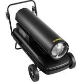 SucceBuy 50 kW Diesel-Heizkanone, mobiler Heizlüfter mit Rädern und Temperaturregelung, ideal für Baustellen, Garagen, Lagerhallen, Werkstätten... - Schwarz