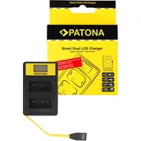 PATONA Smart Dual LCD USB Ladegerät für Fuji NP-W126