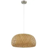 LINDBY Jadwiga 1 x 15 W LED Pendelleuchte Holz braun