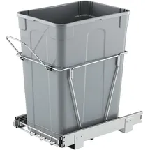 Vevor ausziehbarer Mülleimer 35 Qt grau
