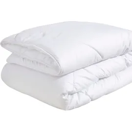 fan Microfaserbettdecke FAN "Microfaser kochfest, Bettdecken für Sommer und Winter, Decke", weiß, B:135cm L:200cm, Bezug: 100% Polyester.