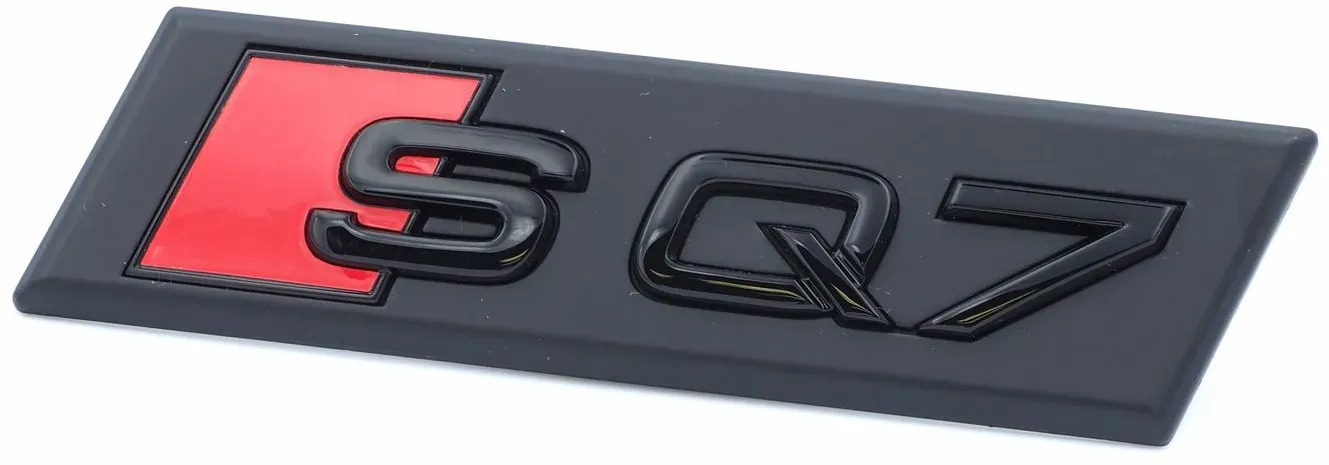 Original Audi SQ7 Schriftzug Emblem Logo Schwarz Front Kühlergrill 4M0853748B T9...
