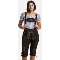 Steigenhöfer Manufaktur Trachtenlederhose Damen Kniebund braun 36