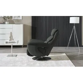 HIMOLLA Relaxsessel 7628 Leder 83 x 109 x 90 cm Schwarz mit Relax-Funktion