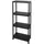 Curver Lagerregal Kunststoff 60 x 30 x 135 cm schwarz 4 Fachböden