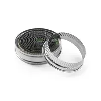 HENDI Ausstechformset, mit Zackenrand, 14er Set, ø120x(H)35mm, Edelstahl