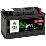 SIGA OPTILIFE Autobatterie 12V 85Ah **4 JAHRE GARANTIE** statt 80Ah 85Ah 90Ah