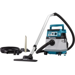 Makita Akku-Staubsauger 15L 2x18V Trocken (ohne Akku, ohne Ladegerät) inkl. AWS Funk-Adapter WUT01