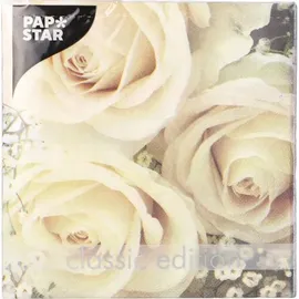 Papstar 200 Servietten, 33 cm x 33 cm Prästkrage
