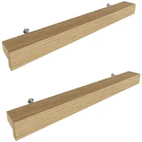 Sossai Möbelgriff Eichenholzgriff GAH01 2,6 cm x 22 cm x 2 cm