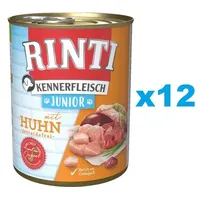 Rinti Kennerfleisch Junior 6x400g mit Huhn für Welpen