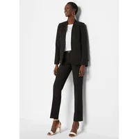 bonprix Hosenanzug (2-tlg. Set), schwarz, Gr.40, Eleganter zweiteiliger Hosenanzug in moderner Passform