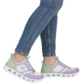 Rieker Slip-On Sneaker Damen Lila/Mint 38
