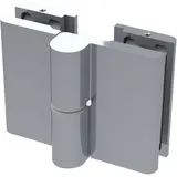 N/H Duschtürband 8411N HS 180° Glas-Glas, links, Zamak verchromt poliert