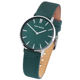 Just Watch Damenarmbanduhr mit Echtlederband & Edelstahlmilaneseband