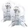 Infactory Schneekugel 2er-Set Silber