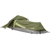 Lumaland Where Tomorrow Solo-Zelt Pop Up Wurfzelt 1-Personen-Zelt Rechteck - 220x80x50 cm Camping Festival Ultraleicht, kleines Packmaß, wasserdicht, robust - Grün