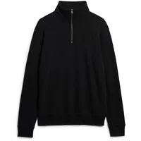 Superdry Essential Logo Henley Sweatshirt - Black - S