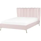Beliani Miribel 140 x 200 cm Rosa Gold