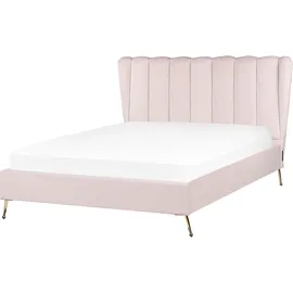 Beliani Miribel 140 x 200 cm Rosa Gold